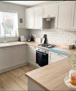 Tủ bếp gỗ công nghiệp Laminate sang trọng Tủ bếp gỗ công nghiệp Laminate sang trọng