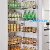 TỦ KHO 6 TẦNG NAN DẸT CÁNH MỞ INOX 304 12 RỔ